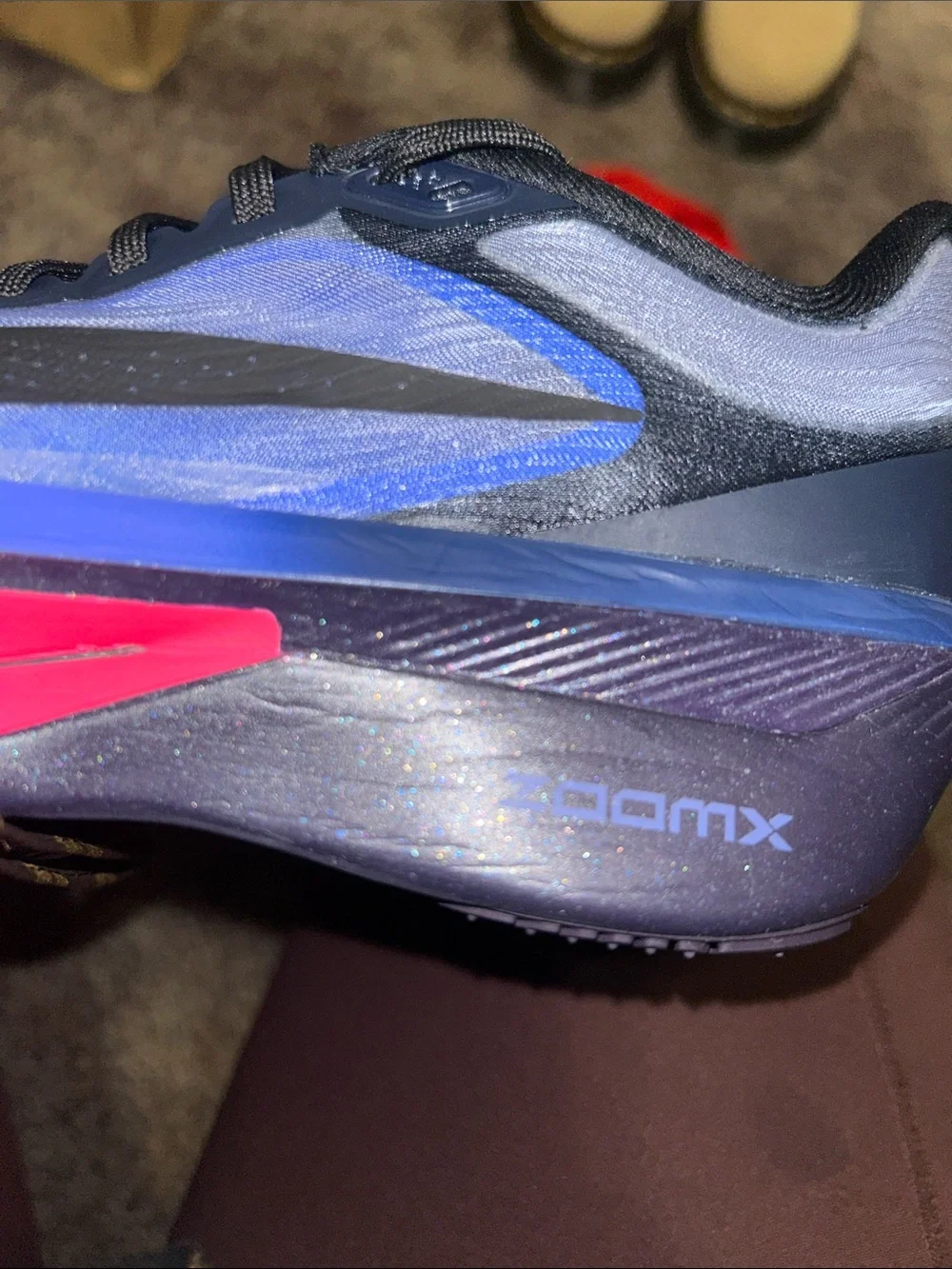 Nike women’s ZoomX Performance Running Shoe - Black/Blue/Pink/Green
